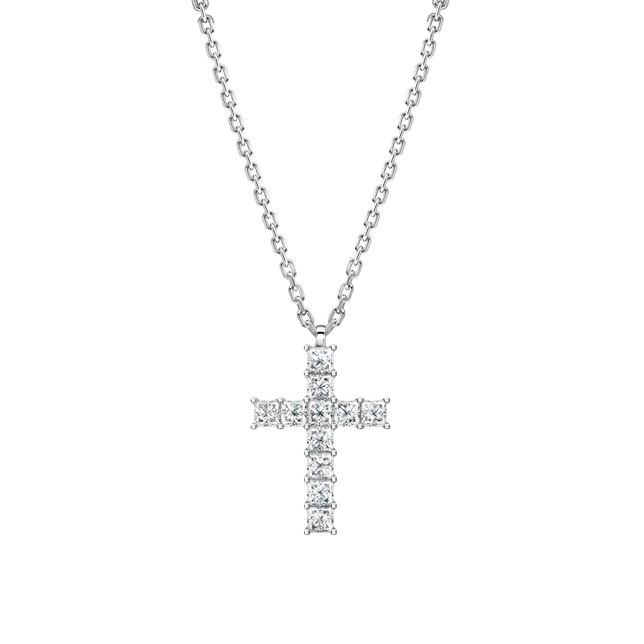 Крестик с бриллиантами 0,4ct.